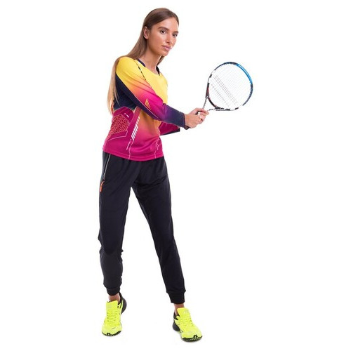 Форма для великого тенісу з довгим рукавом жіноча Lingo LD-1862B L Жовто-червоний (60506027) фото №7