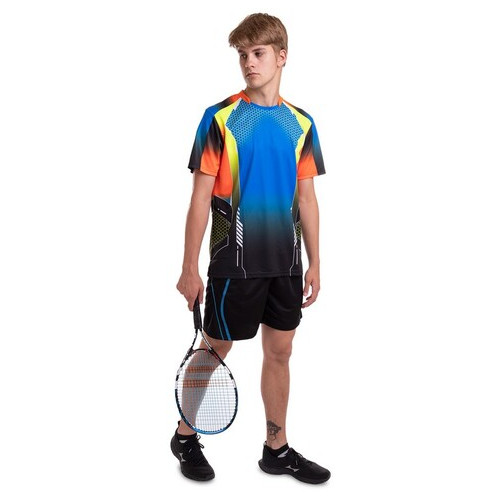 Форма для тенісу Lingo чоловіча LD-1817A L Блакитно-чорний (60506047) фото №8