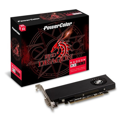 Відеокарта AMD Radeon RX 550 4GB GDDR5 Red Dragon LP PowerColor (AXRX 550 4GBD5-HLE) фото №1