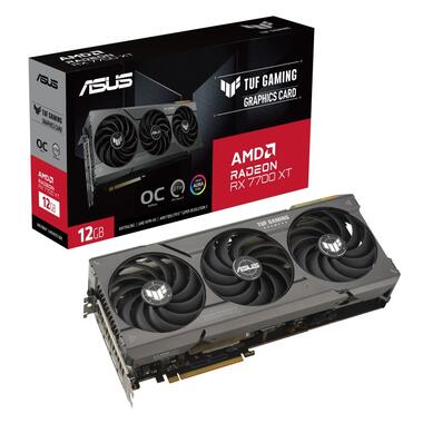 Відеокарта AMD Radeon RX 7700 XT 12GB GDDR6 TUF Gaming OC Asus (TUF-RX7700XT-O12G-GAMING) фото №1
