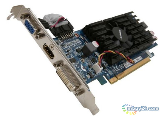 Видеокарта Gigabyte nVidia GeForce 210 1Gb DDR3 (590/1200) (GV-N210D3-1GI) фото №1