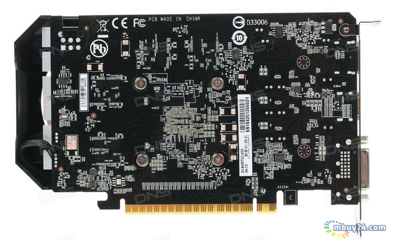 Видеокарта Gigabyte GeForce GTX1050 Ti 4096Mb OC (GV-N105TOC-4GD) фото №4