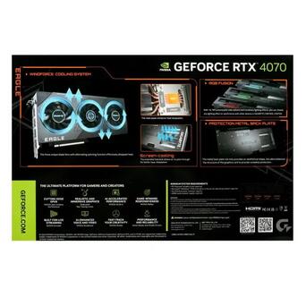 Відеокарта GIGABYTE GeForce RTX 4070 12GB EAGLE OC (GV-N4070EAGLE OC-12GD) фото №14