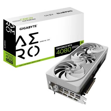 Відеокарта GIGABYTE Nvidia GeForce RTX 4080 Super AERO OC 16Gb (GV-N408SAERO OC-16GD) фото №1