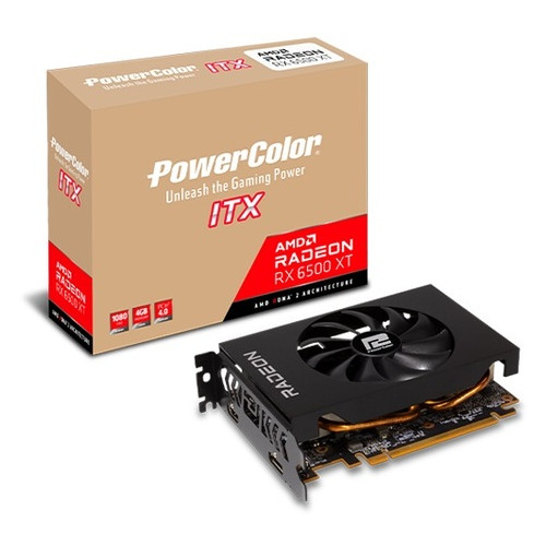 Відеокарта PowerColor AMD Radeon RX 6500 XT ITX 4GB GDDR6 (AXRX 6500XT 4GBD6-DH) фото №1