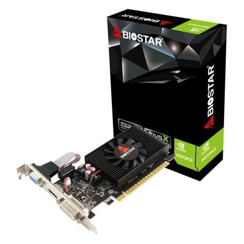 Видеокарта Biostar nVidia Geforce GT710 2GB GDDR3 PCI-E2 / Fan DVI/DP/HDMI (GT710-2GB_D3_LP) фото №1