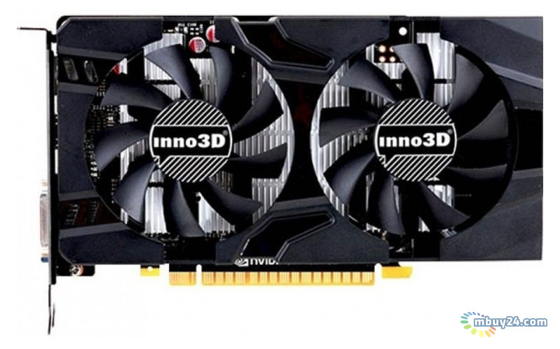 Відеокарта Inno3D GeForce GTX1050 Ti 4096Mb HerculeZ Twin X2 (N105T-1DDV-M5CM) фото №1