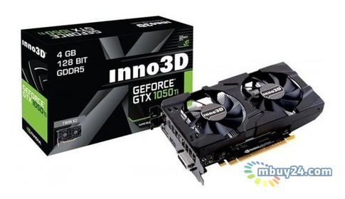 Відеокарта Inno3D GeForce GTX1050 Ti 4096Mb HerculeZ Twin X2 (N105T-1DDV-M5CM) фото №5
