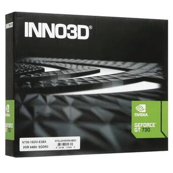 Відеокарта INNO3D GeForce GT 730 2GB GDDR3 64-bit Silent LP (N730-1SDV-E3BX) фото №10