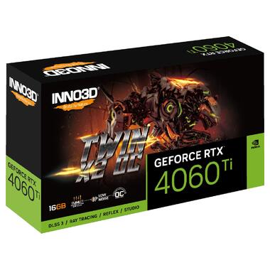 Відеокарта GeForce RTX4060 Ti Inno3D TWIN X2 OC, 16GB GDDR6, 128bit, PCI Express 4.0 X8 (N406T2-16D6X-178055N) фото №2