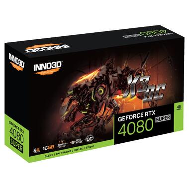 Відеокарта GeForce RTX4080 Super Inno3D X3 OC, 16GB GDDR6X, 256bit, PCI Express (N408S3-166XX-187049N) фото №8