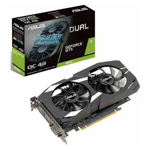 Відеокарта GeForce GTX 1650 4GB GDDR5 Dual OC Asus (DUAL-GTX1650-O4G) фото №1