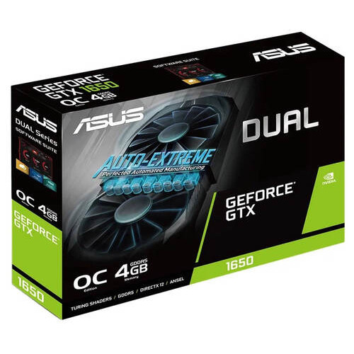 Відеокарта GeForce GTX 1650 4GB GDDR5 Dual OC Asus (DUAL-GTX1650-O4G) фото №6