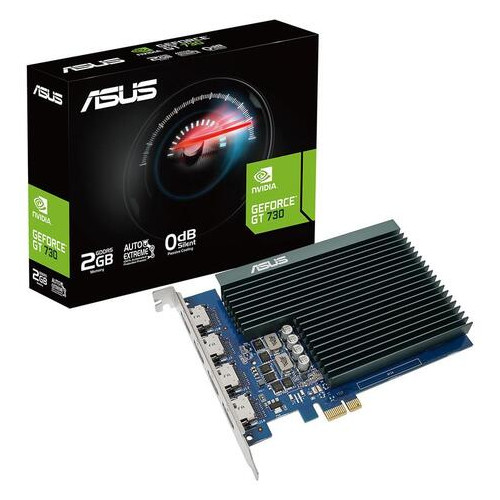 Відеокарта Asus GeForce GT730 2GB DDR5 Silent loe 4 HDMI (GT730-4H-SL-2GD5) фото №1