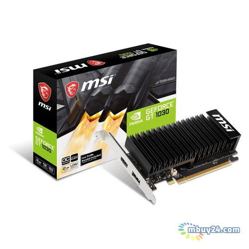 Видеокарта MSI GF GT 1030 2GB DDR4 Low Profile OC (GeForce GT 1030 2GHD4 LP OC)