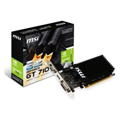 Видеокарта MSI GeForce GT 710 1GB (GT710-1GD3H LP) фото №1