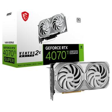 Відеокарта MSI GeForce RTX4070Ti SUPER 16Gb VENTUS 2X OC WHITE (RTX 4070 Ti SUPER 16G VENTUS 2X WHITE OC) фото №5