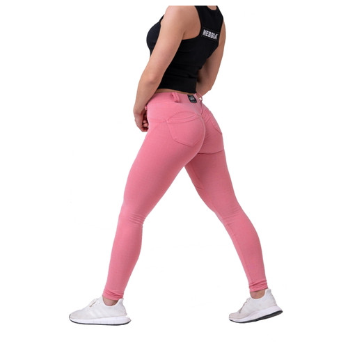 Жіночі штани Nebbia Dreamy Edition Bubble Butt 537-190 - рожева пудра/XS (NEB5370710) фото №7