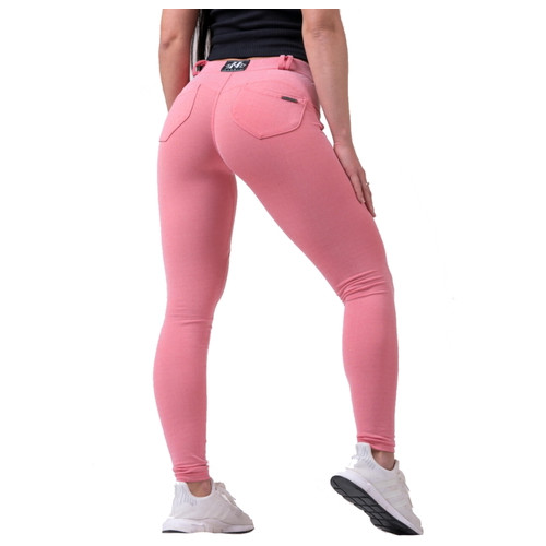 Жіночі штани Nebbia Dreamy Edition Bubble Butt 537-190 - рожева пудра/XS (NEB5370710) фото №4