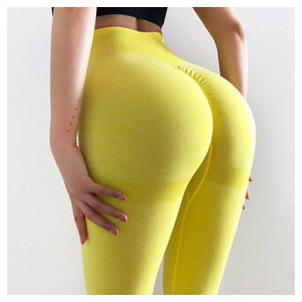 Легінси жіночі спортивні Fashion 6181 S жовті фото №1