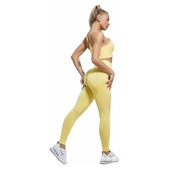 Легінси жіночі спортивні Fashion 6181 S жовті фото №9
