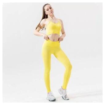 Легінси жіночі спортивні Fashion 6182 M жовті фото №4