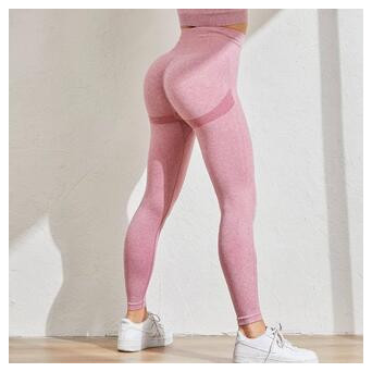 Легінси жіночі спортивні Fashion 6189 S рожеві фото №4