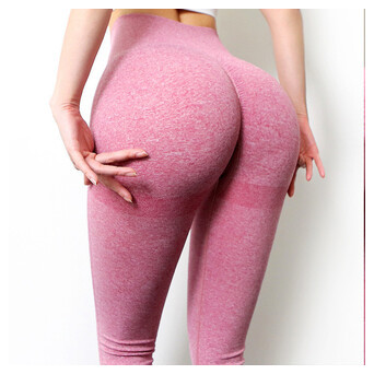 Легінси жіночі спортивні Fashion 6190 M рожеві фото №1