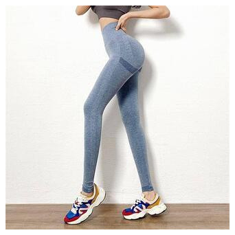 Легінси жіночі спортивні Fashion 6210 M блакитні фото №2