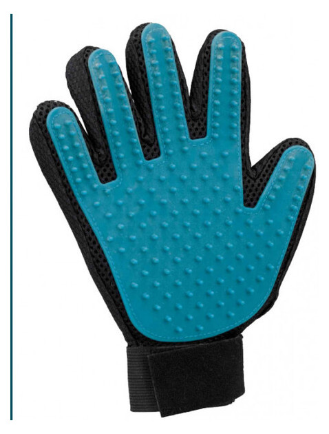 Розческа-рукавичка для вичісування вовни Trixie 16x24 см (4011905233932) фото №1