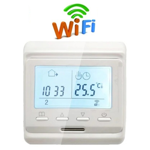 Wifi термостат для газового та електричного котла з LCD дисплеєм Minco Heat MK60L білий (100863) фото №1