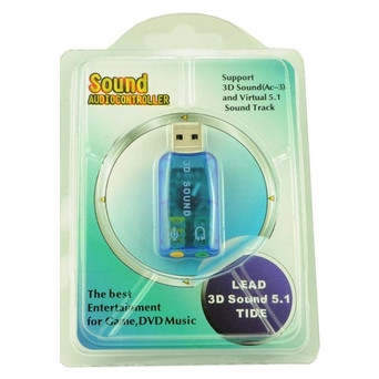 Звукова плата ATcom USB-sound card 5.1 3D sound (7807) фото №4