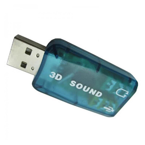 Звуковая карта USB 3D Sound card 5.1 внешняя фото №2