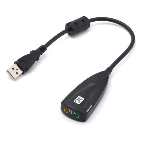 Звукова плата USB Virtual 7.1 Channel C-Media чорний (B00811) фото №1