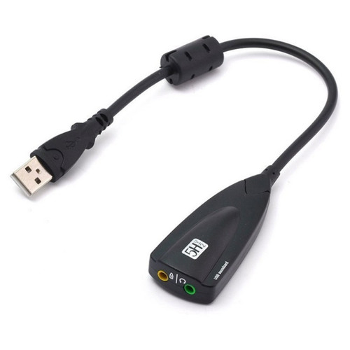 Звукова плата USB Virtual 7.1 Channel C-Media чорний (B00811) фото №2