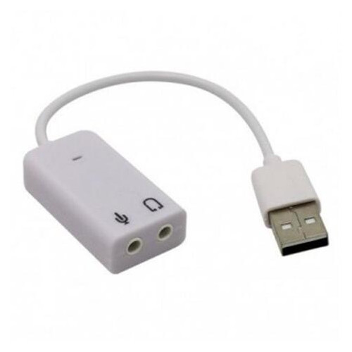 Звукова карта Voltronic USB-sound card (5.1) 3D sound White (YT-SC-5.1/W/03351), OEM фото №1