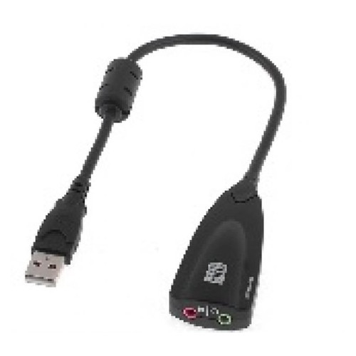 Звукова карта Voltronic USB-sound card (7.1) 3D sound Black (YT-SC-7.1/07386) фото №1