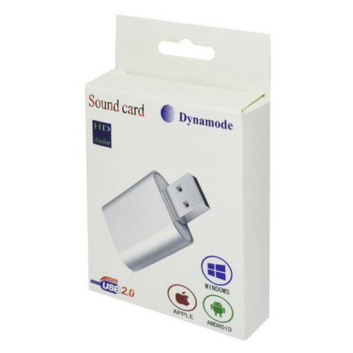 Звукова плата Dynamode USB-SOUND7-ALU silver фото №10