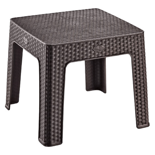 Столик для кофе под ротанг Irak Plastik 45x45 Темно-коричневый (5816) фото №1