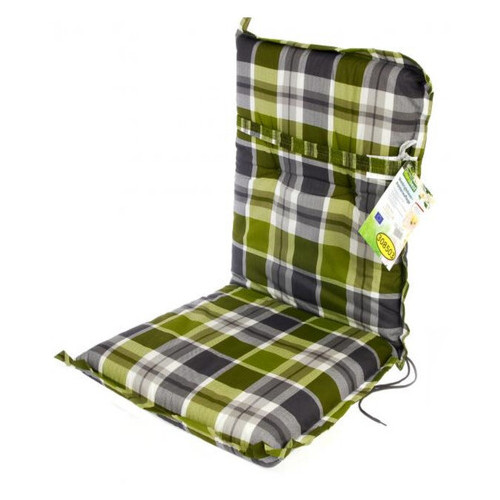 Матрас на садовое кресло Florabest 120х50х8см Зеленый/Серый фото №1