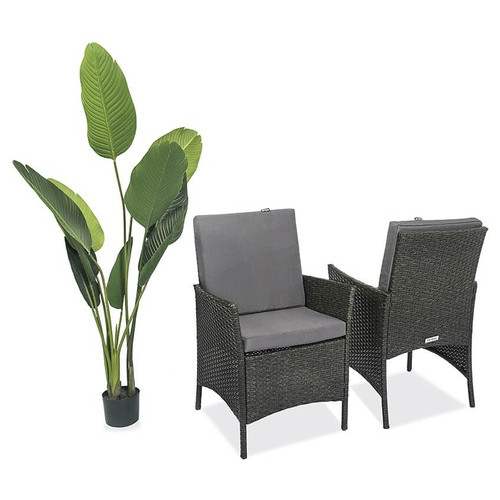 Крісло для вулиці Just Relax Classic Plus темно-коричневого кольору з Ротангу зі сталевим каркасом (1 Крісло) фото №2