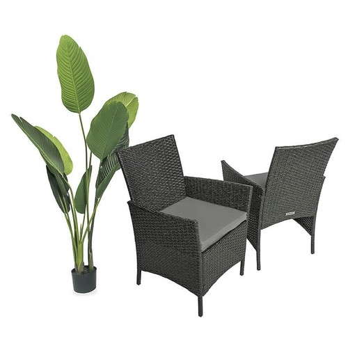 Крісло для вулиці Just Relax Classic темно-коричневого кольору з Ротангу зі сталевим каркасом (1 Крісло) фото №2