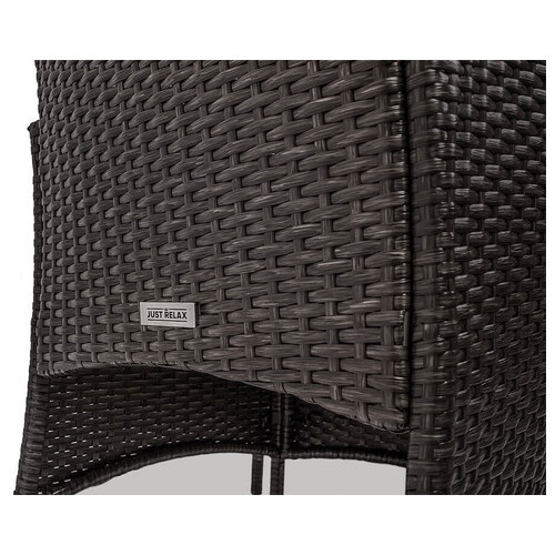 Крісло для вулиці Just Relax Classic темно-коричневого кольору з Ротангу зі сталевим каркасом (1 Крісло) фото №6