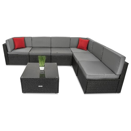 Набір садових меблів Just Relax Lounge Teracce 7 з Ротангу зі сталевим каркасом фото №3