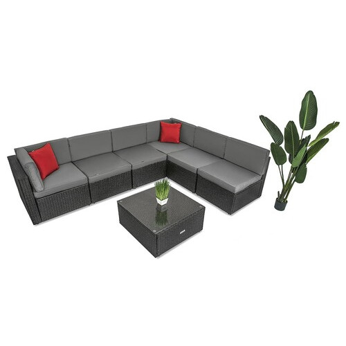 Набір садових меблів Just Relax Lounge Teracce 7 з Ротангу зі сталевим каркасом фото №7