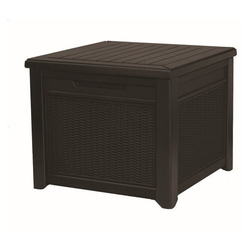 Стіл-скринька Keter Cube Rattan коричневий (7290106924840) фото №1