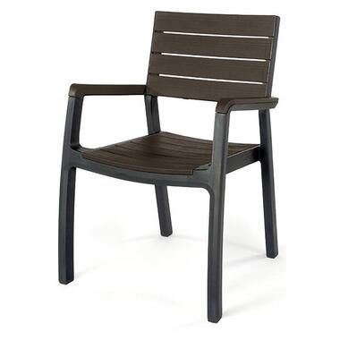 Стілець Keter Harmony armchair сірий з коричневим (7290106928084) фото №1