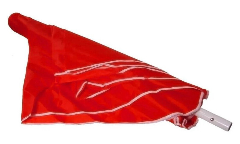 Зонт пляжный Stenson MH-0045 2.5x2.5 м красный (ZE35011736) фото №2