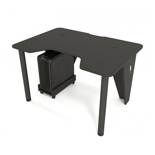Геймерський ігровий стіл Zeus IVAR-1400 чорний/чорний фото №1