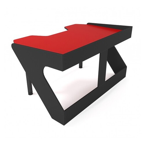Геймерський ергономічний стіл Zeus GEROY червоно-чорний фото №2